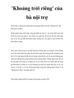 ''''Khoảng trời riêng'''' của bà nội trợ potx