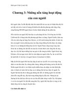 Khái quát về địa lý nước Mỹ - Chương 3: Những nền tảng hoạt động của con người ppt