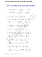 NGUYÊN HÀM TÍCH PHÂN SỬ DỤNG CÔNG THỨC ppsx