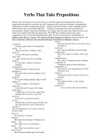 Verbs That Take Prepositions potx