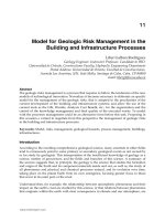 model for geological risk management in the building and infrastructure processes
