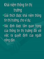 Chương 4: Khái niệm thông tin thị trường docx