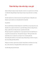 Tám bài học cha nên dạy con gái docx