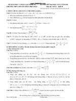 Đề thi thử toán - THPT chuyên Phan Bội Châu - Nghệ An docx