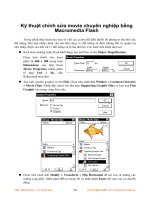 Kỹ thuật chỉnh sửa movie chuyên nghiệp bằng Macromedia Flash phần 1 ppt
