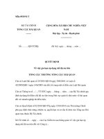 MẪU QUYẾT ĐỊNH Về việc gia hạn áp dụng chế độ ưu tiên ppt