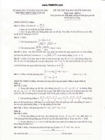 Đề thi thử toán - THPT Chu Văn An docx