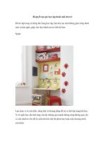 Bí quyết tạo góc học tập thoải mái cho trẻ pps