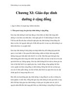 Dinh dưỡng và an toàn thực phẩm - Chương XI: Giáo dục dinh dưỡng ở cộng đồng pps