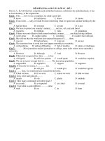 ĐỀ KIỂM TRA ANH VĂN LỚP 12 – ĐỀ 2 ppsx