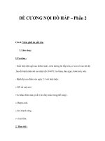 ĐỀ CƯƠNG NỘI HÔ HẤP – Phần 2 ppt