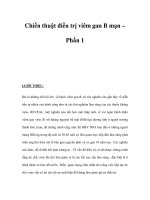 Chiến thuật điều trị viêm gan B mạn – Phần 1 ppt