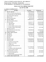 công ty cổ phần xi măng sông đà báo cáo tài chính tóm tắt quý 3 năm 2008