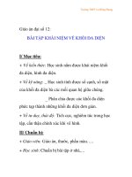 Giáo án đại số 12: BÀI TẬP KHÁI NIỆM VỀ KHỐI ĐA DIỆN ppt