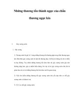 Những thương tổn thành ngực của chấn thương ngực kín docx