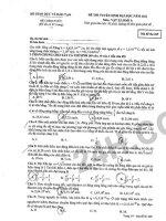 Đề thi tuyển sinh đại học năm 2011 môn Vật lý khối A - Mã đề 269 ppt