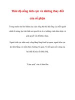 Thái độ sống tích cực và những thay đổi của số phận pps