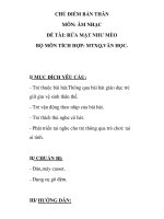 Giáo án mầm non chương trình đổi mới: RỬA MẶT NHƯ MÈO pptx