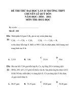 ĐỀ THI THỬ ĐẠI HỌC HÓA LẦN II TRƯỜNG THPT CHUYÊN LÊ QUÝ ĐÔN NĂM HỌC: 2010 - 2011_2 pps