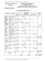 ĐỀ KIỂM TRA HỌC KỲ I NĂM HỌC 2010-2011 MÔN TOÁN LỚP 12 TRƯỜNG THPT VINH XUÂN - đề 3 doc