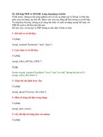 Kết hợp PHO và MYSQL trong ứng dụng website docx