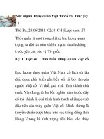 Sức mạnh Thủy quân Việt ''''từ cổ chí kim'''' (kỳ 1) pptx