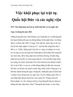 Cách mạng và phản cách mạng ở Đức - Việc khội phục lại trật tự. Quốc hội Đức và các nghị viện potx