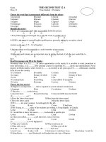 THE SECOND TEST 12 A pot