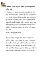 Phương pháp: Dạy cho người mới làm quen với tiếng Anh ppsx