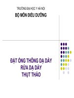 Đặt ống thông dạ dày pot