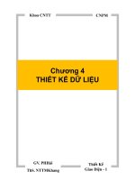 Chương 4: THIẾT KẾ DỮ LIỆU pptx