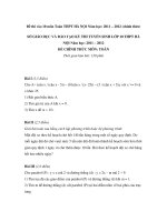 Đề thi vào 10 môn Toán THPT HÀ NỘI năm 2011 -2011 pot