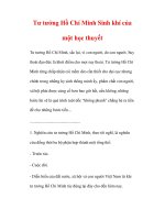 Tư tưởng Hồ Chí Minh Sinh khí của một học thuyết ppsx