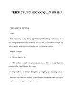 TRIỆU CHỨNG HỌC CƠ QUAN HÔ HẤPTRIỆU CHỨNG CƠ NĂNG ppsx