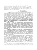 CÁCH MẠNG GIẢI PHÓNG dân tộc cần được TIẾN HÀNH CHỦ ĐỘNG