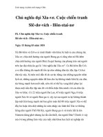 Cách mạng và phản cách mạng ở Đức - Chủ nghĩa đại Xla-vơ. Cuộc chiến tranh Slê-dơ-vích - Hôn-stai-nơ doc