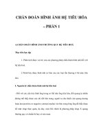 CHẨN ĐOÁN HÌNH ẢNH HỆ TIÊU HÓA – PHẦN 1 pptx