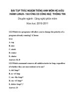 BÀI TẬP TRẮC NGIỆM TIẾNG ANH MÔN HỆ ĐIỀU HÀNH LINUX_3 pot