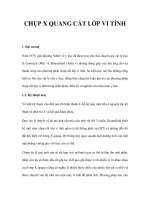 CHỤP X QUANG CẮT LỚP VI TÍNH pptx