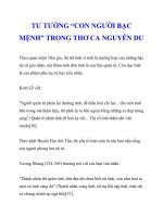 TƯ TƯỞNG “CON NGƯỜI BẠC MỆNH” TRONG THƠ CA NGUYỄN DU_4 pdf