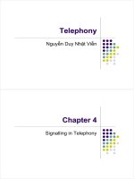 Bài giảng : Kỹ thuật điện thoại - Báo hiệu trong điện thoại part 1 doc