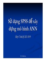 Sử dụng SPSS để xây dựng mô hình ANN pptx