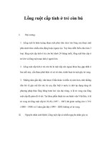 Lồng ruột cấp tính ở trẻ còn bú pps