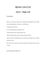 BỆNH CẢM CÚM (FLU) - Phần VII potx