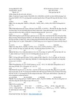 Thi thử môn Hóa lần 5 năm 2011 của trường THPT chuyên ĐH Sư Phạm Hà Nội docx