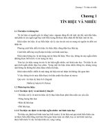 Bài giảng CƠ SỞ VIỄN THÔNG - Chương 1 ppsx