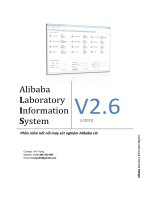 Alibaba Laboratory Information System V2.6 1/2010 Alibaba Laboratory Information System docx