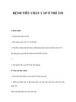 BỆNH TIÊU CHẢY CẤP Ở TRẺ EM docx