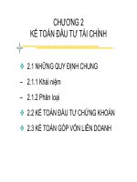 CHƯƠNG 2: KẾ TOÁN ĐẦU TƯ TÀI CHÍNH pps
