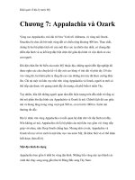 Khái quát về địa lý nước Mỹ - Chương 7: Appalachia và Ozark docx